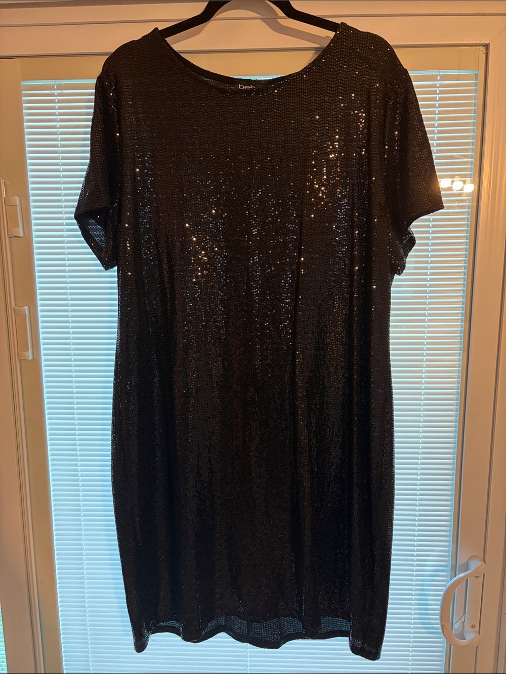 Black Sequin Bebe Dress Size 2X